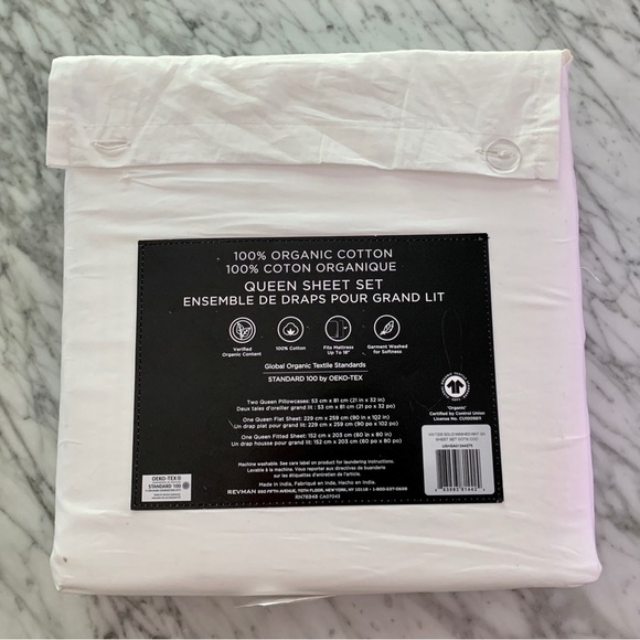 Vera Wang Bedding Nwt Vera Wangqueen Size 4pc Sheet Set 0 Organic Cotton Super Soft White